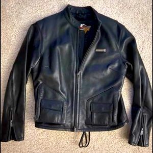 Women’s black leather Harley Davidson jacket